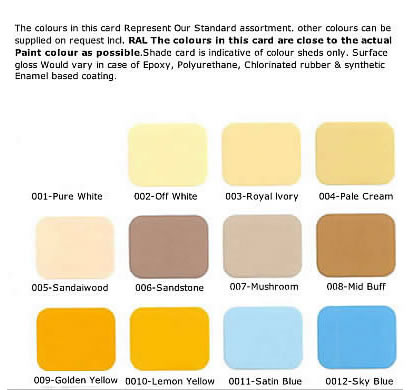 Shade Card For Paints